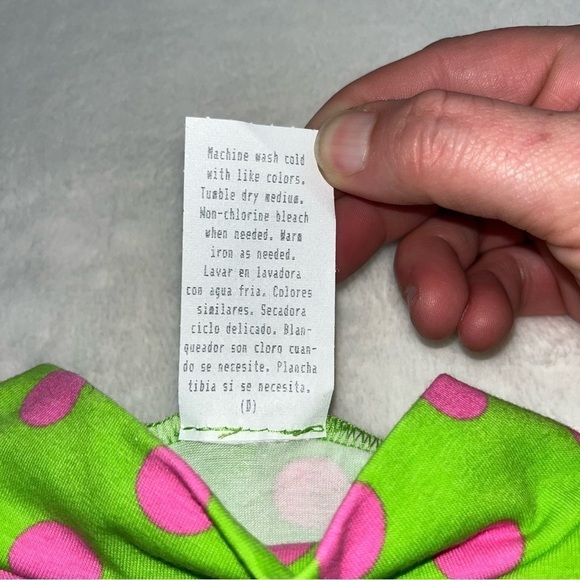 Girls Peaches n Cream Style 50-3101 Girls Sz 6 Outfit Green Pink Reversible NEW - Picture 7 of 13